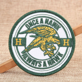 Once A Hawk Custom Embroidered Patches
