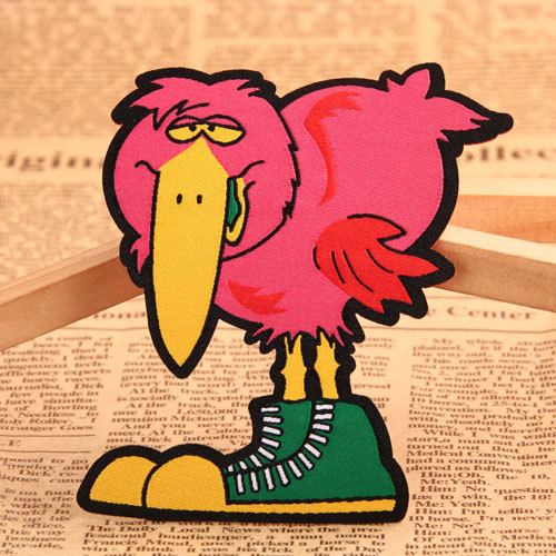 Long Beak Bird Custom Printed Patches