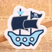 Pirate Ship Custom Woven Patches